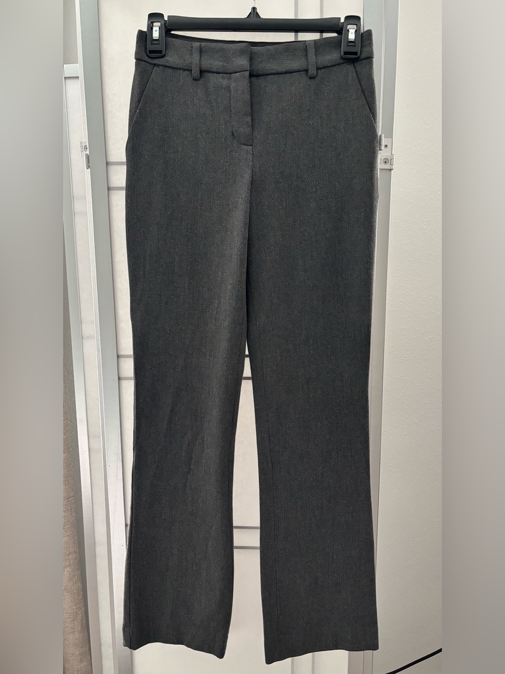 Express Columnist Mid Rise Plaid Bootcut Pant